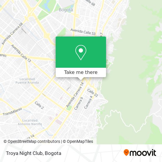 Troya Night Club map