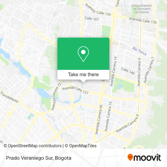 Prado Veraniego Sur map