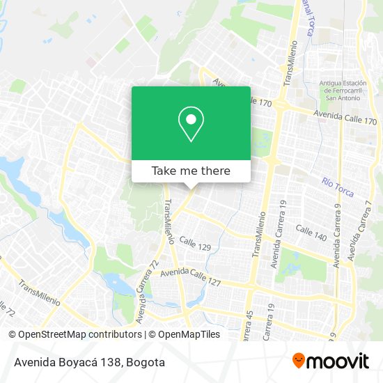 Avenida Boyacá 138 map