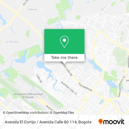 Avenida El Cortijo / Avenida Calle 80 114 map