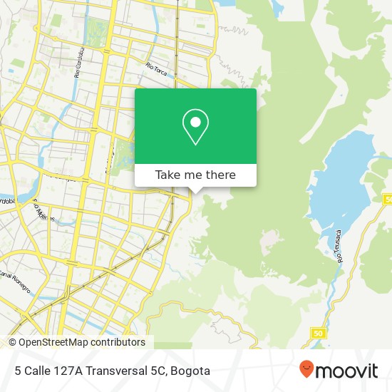 Mapa de 5 Calle 127A Transversal 5C
