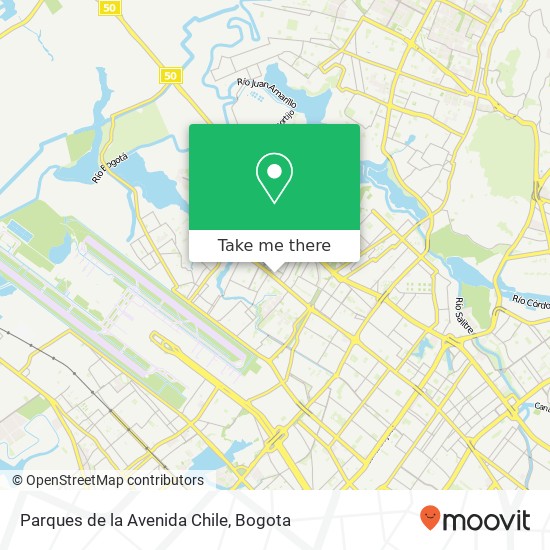 Mapa de Parques de la Avenida Chile