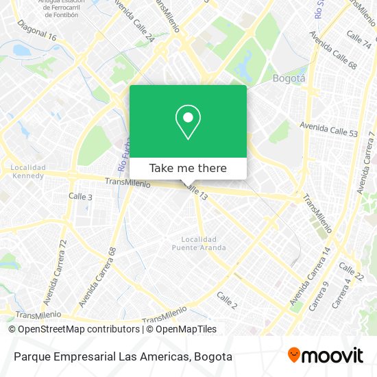 Parque Empresarial Las Americas map