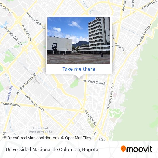 Universidad Nacional de Colombia map