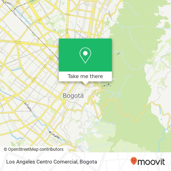 Los Angeles Centro Comercial map