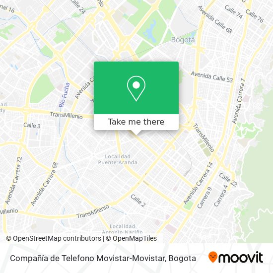 Mapa de Compañía de Telefono Movistar-Movistar