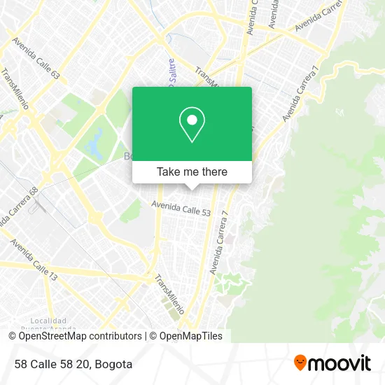 58 Calle 58 20 map
