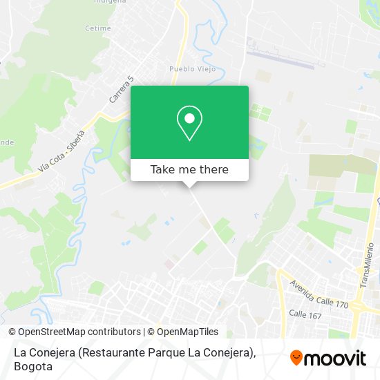 La Conejera (Restaurante Parque La Conejera) map