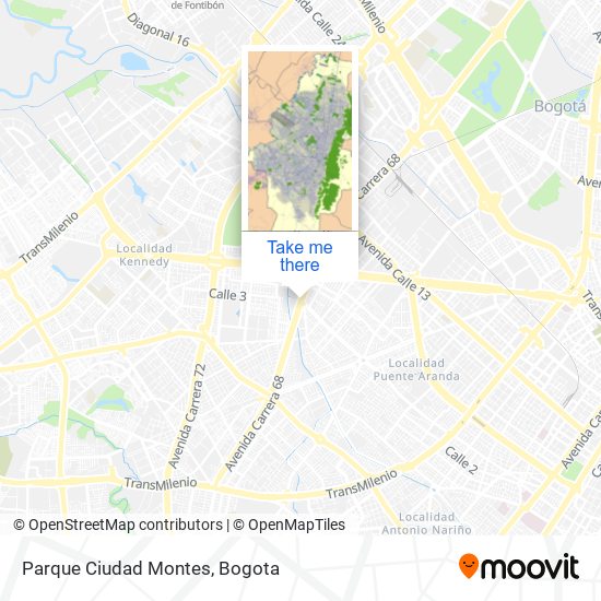 Parque Ciudad Montes map