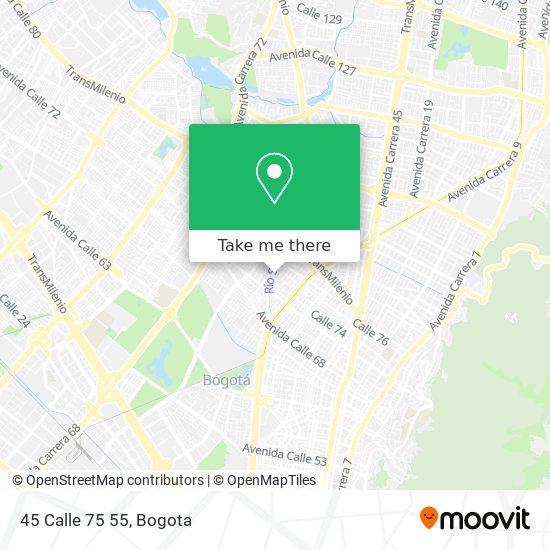 Mapa de 45 Calle 75 55