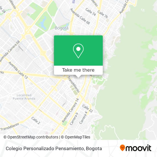 Colegio Personalizado Pensamiento map