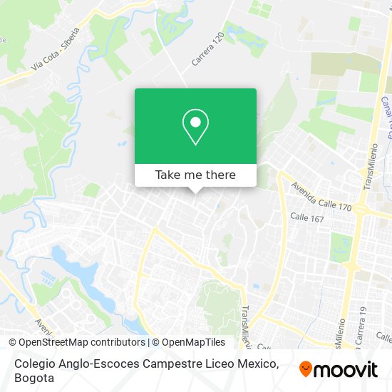 Colegio Anglo-Escoces Campestre Liceo Mexico map