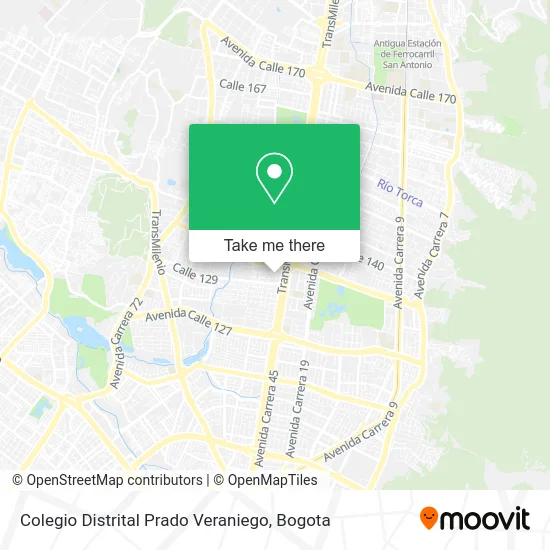 Colegio Distrital Prado Veraniego map