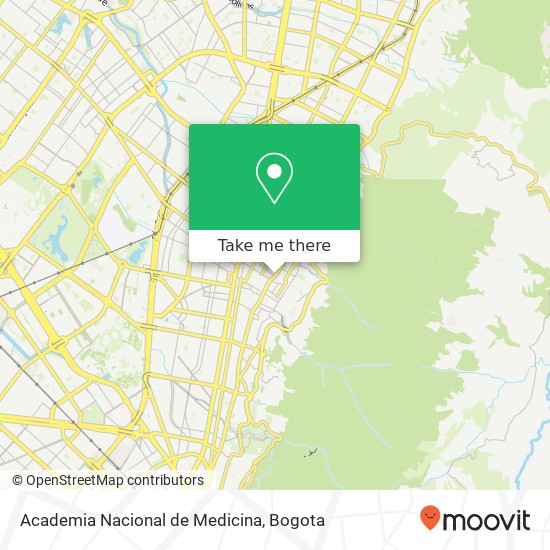 Academia Nacional de Medicina map