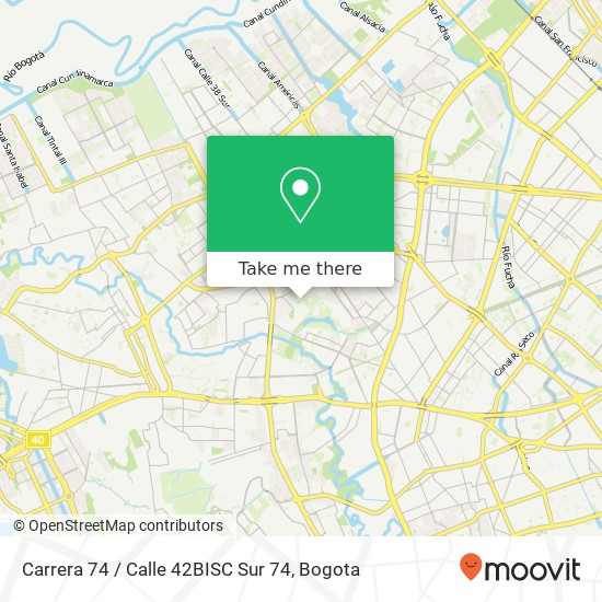 Carrera 74 / Calle 42BISC Sur 74 map