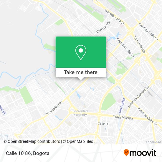 Calle 10 86 map