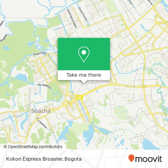 Kokori Express Broaster map