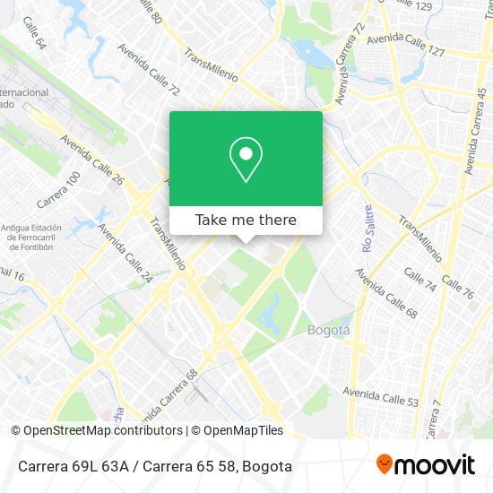 Carrera 69L 63A / Carrera 65 58 map