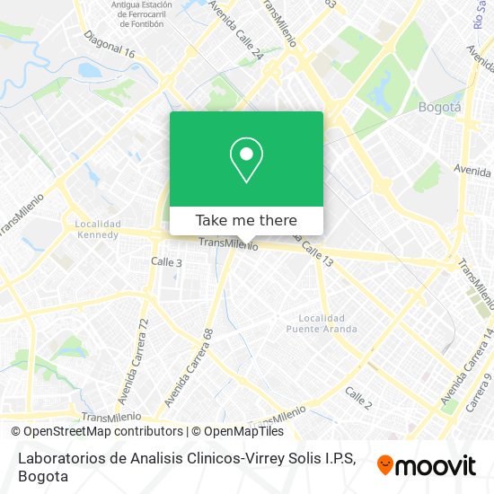 Laboratorios de Analisis Clinicos-Virrey Solis I.P.S map
