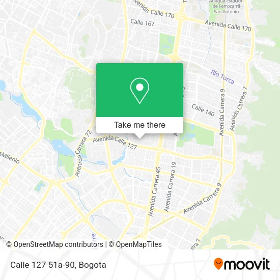 Calle 127 51a-90 map