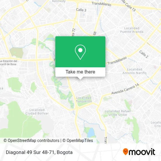 Diagonal 49 Sur 48-71 map