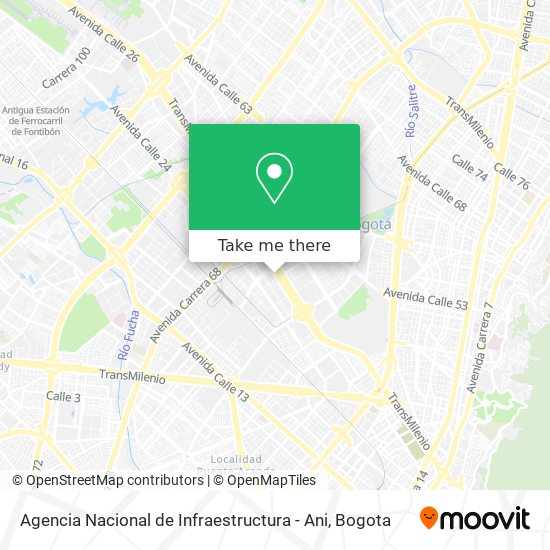 Agencia Nacional de Infraestructura - Ani map