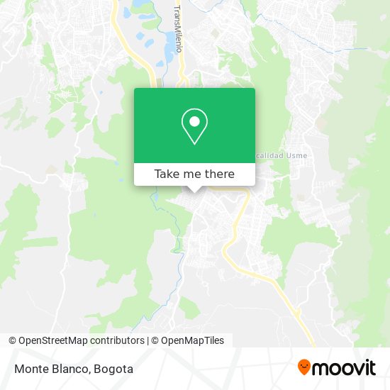 Monte Blanco map