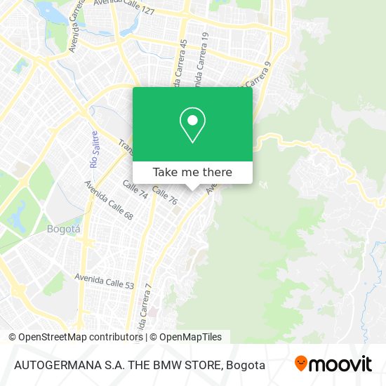 AUTOGERMANA S.A. THE BMW STORE map