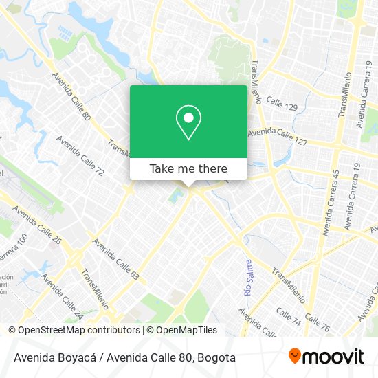 Mapa de Avenida Boyacá / Avenida Calle 80