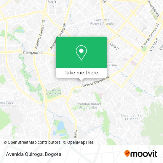 Mapa de Avenida Quiroga