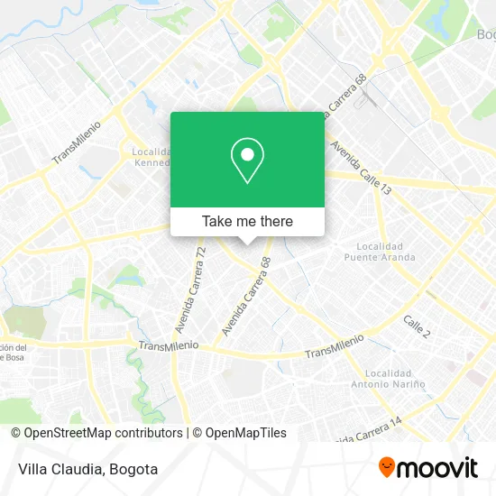 Villa Claudia map