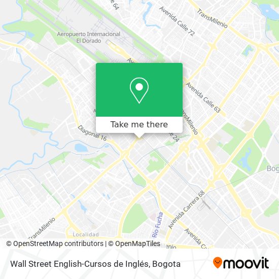 Mapa de Wall Street English-Cursos de Inglés