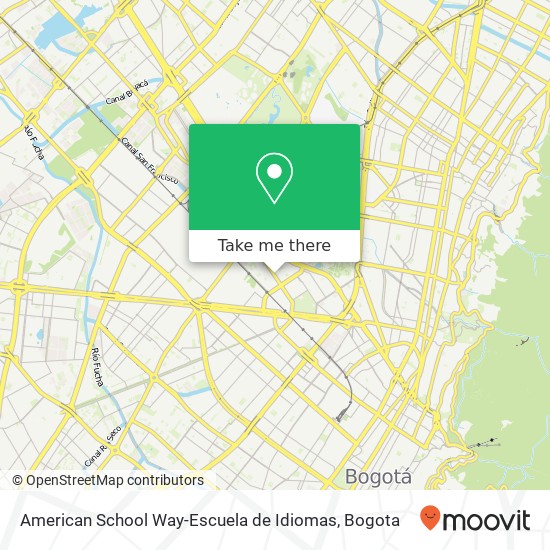 Mapa de American School Way-Escuela de Idiomas