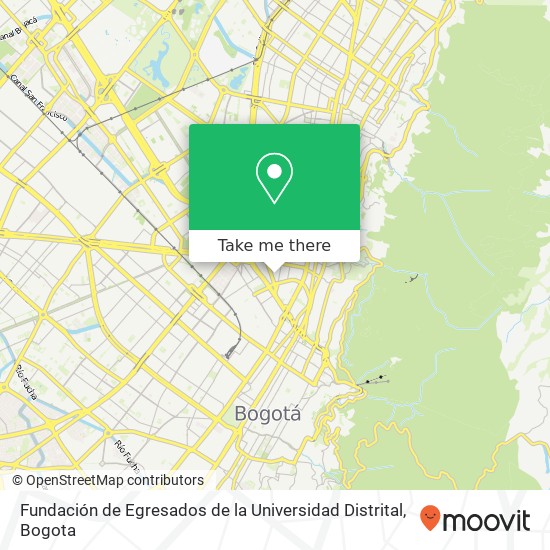 Mapa de Fundación de Egresados de la Universidad Distrital