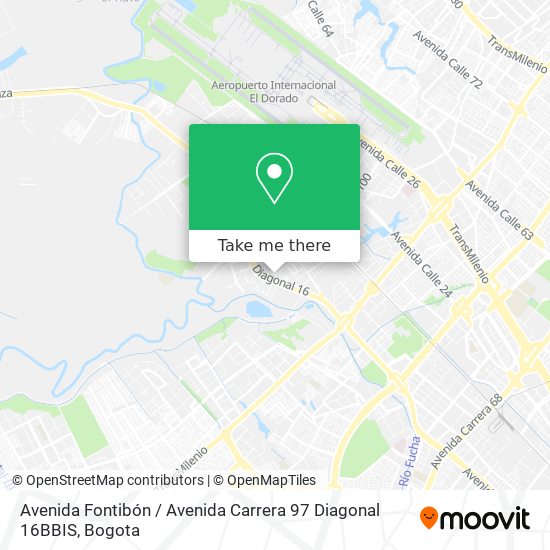 Avenida Fontibón / Avenida Carrera 97 Diagonal 16BBIS map