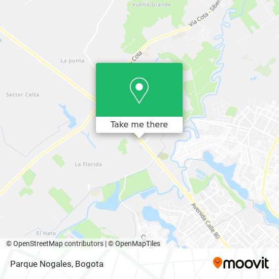 Parque Nogales map