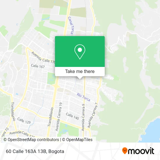 60 Calle 163A 13B map