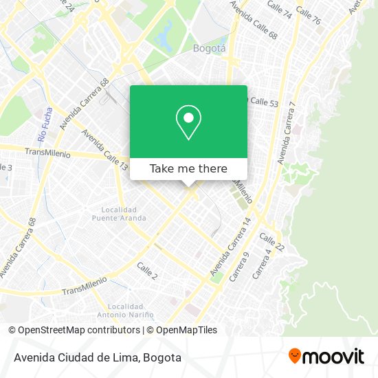 Avenida Ciudad de Lima map