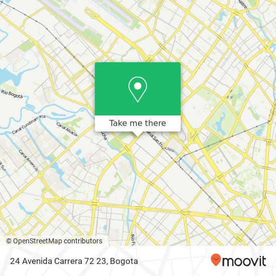 Mapa de 24 Avenida Carrera 72 23