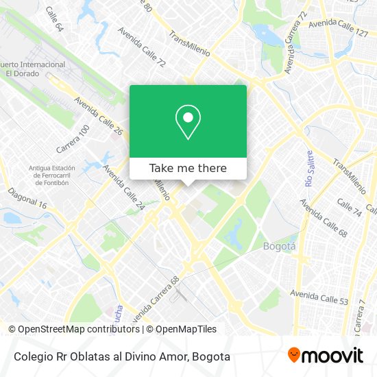 Colegio Rr Oblatas al Divino Amor map