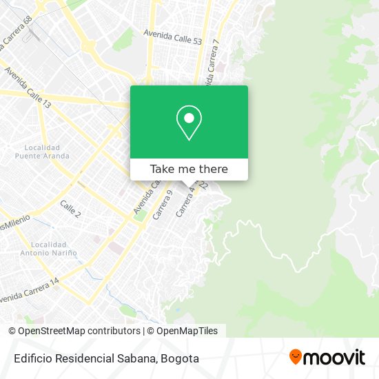 Edificio Residencial Sabana map