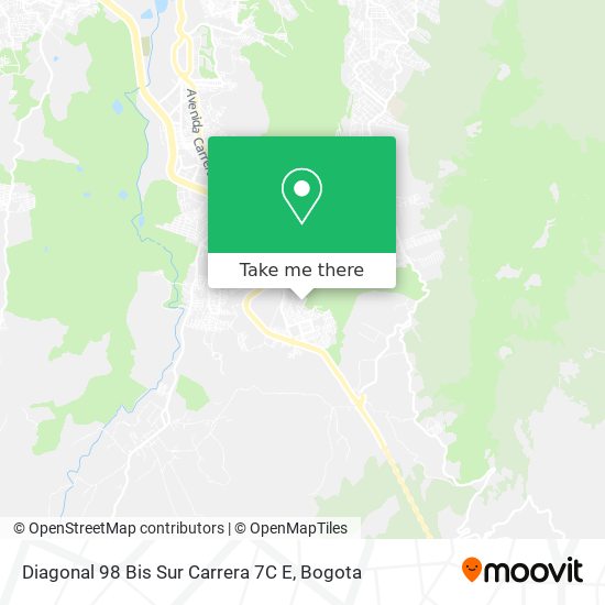 Diagonal 98 Bis Sur Carrera 7C E map