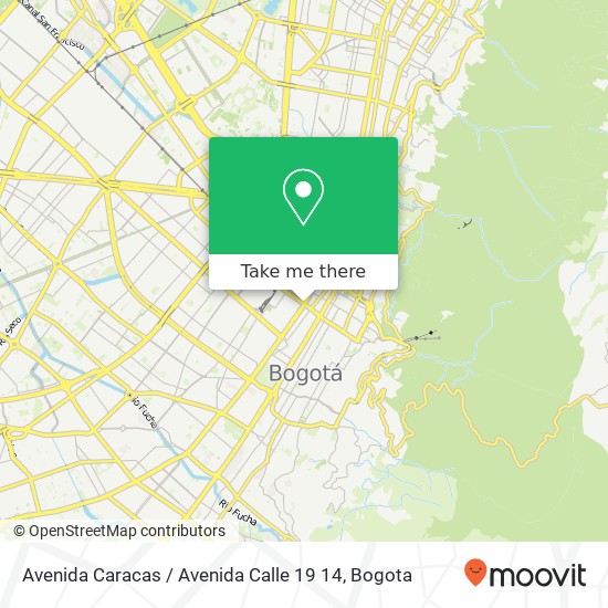 Avenida Caracas / Avenida Calle 19 14 map