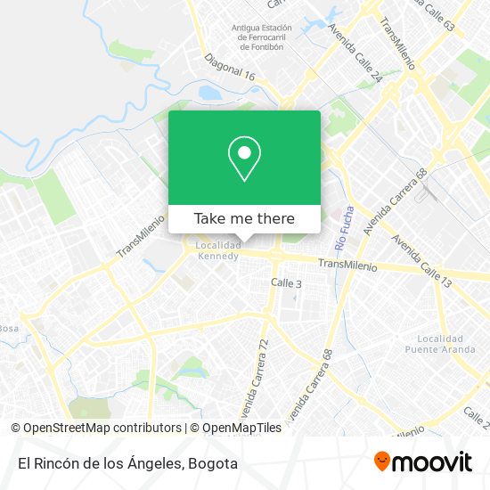 El Rincón de los Ángeles map