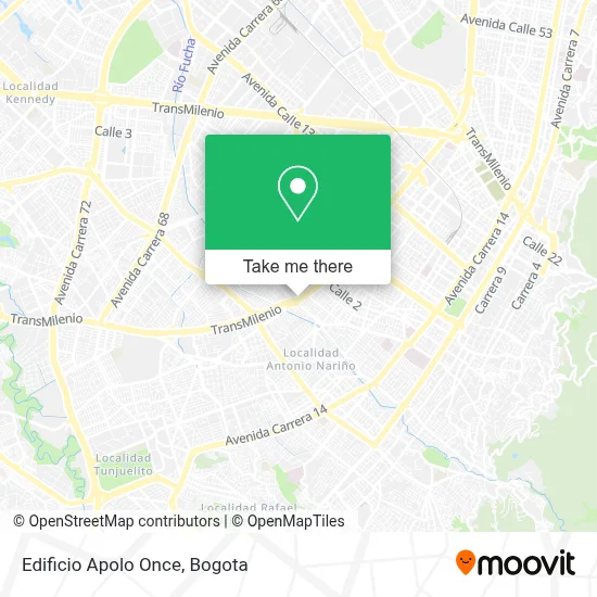 Edificio Apolo Once map