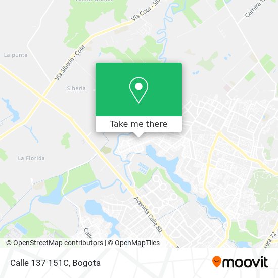 Mapa de Calle 137 151C