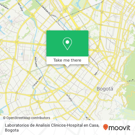 Laboratorios de Analisis Clinicos-Hospital en Casa map
