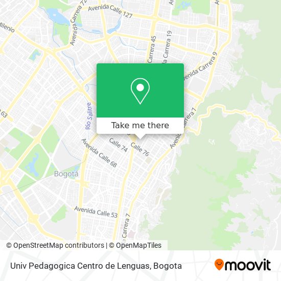 Mapa de Univ Pedagogica Centro de Lenguas