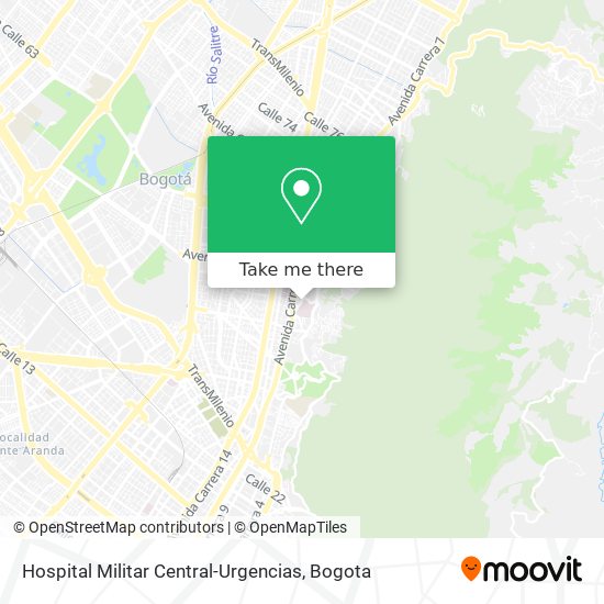 Hospital Militar Central-Urgencias map