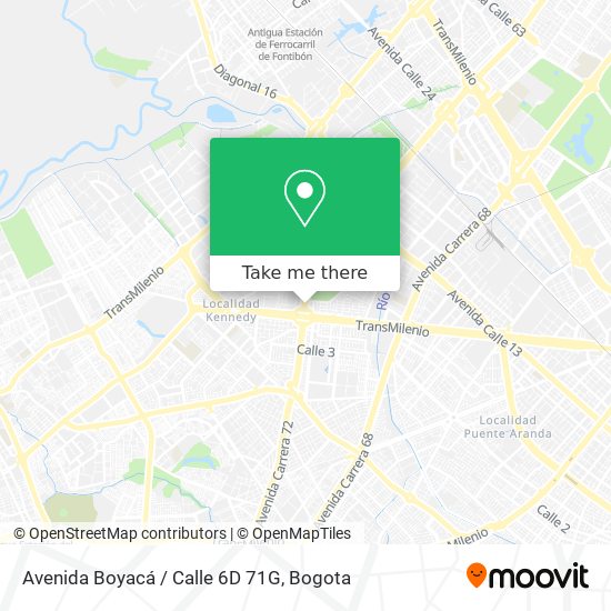 Avenida Boyacá / Calle 6D 71G map